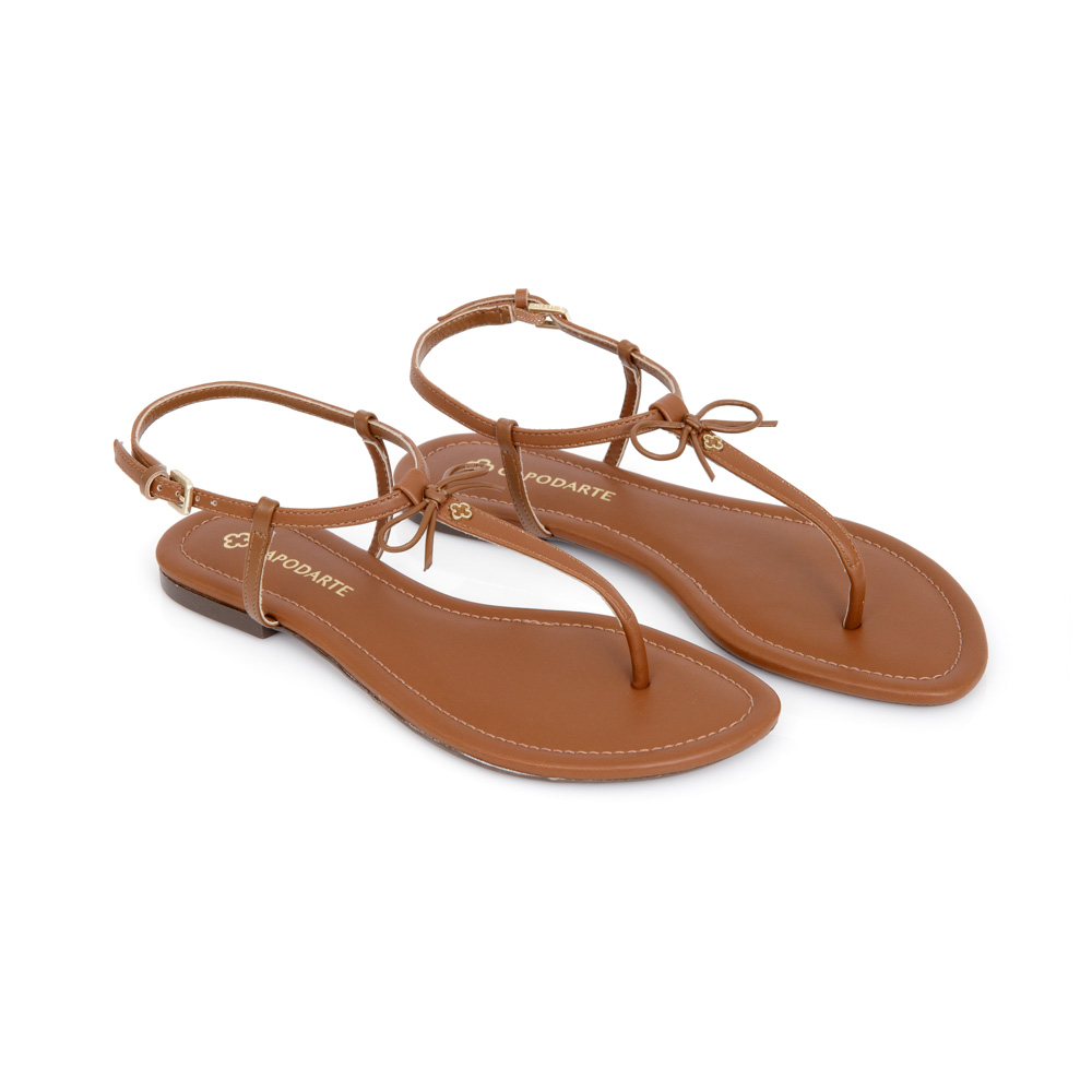 SAND&Aacute;LIA RASTEIRA CARAMELO MOGNO SOFT COM LA&Ccedil;O image number 1