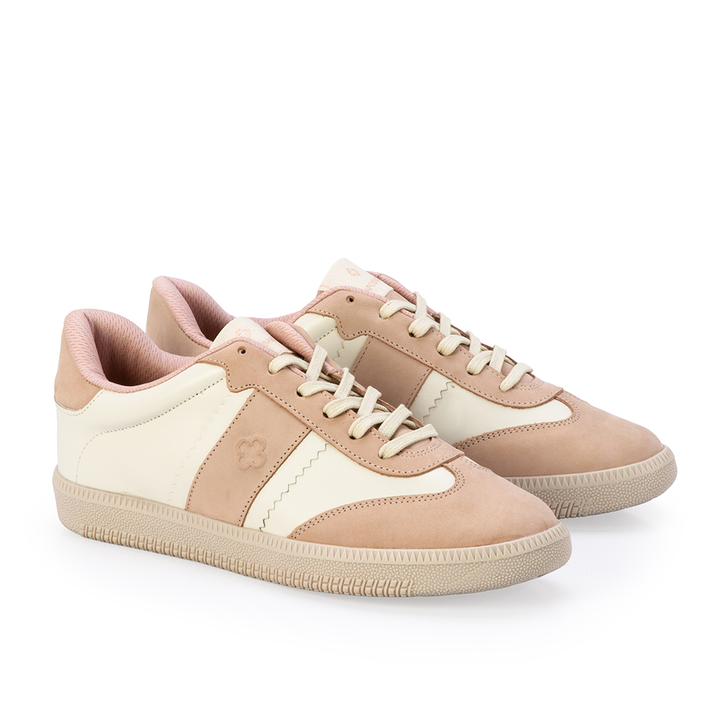T&Ecirc;NIS FEMININO NUDE SEDA COURO NOBUCK AMARRA&Ccedil;&Atilde;O image number 2