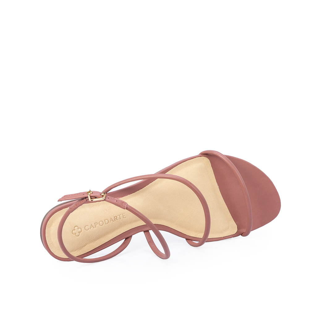 SAND&Aacute;LIA RASTEIRA ROSA MALVA DE COURO image number 4