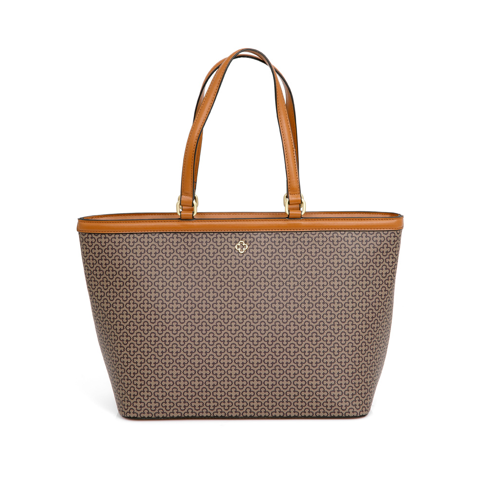 BOLSA GRANDE BEGE MONOGRAMA SHOPPER image number 0