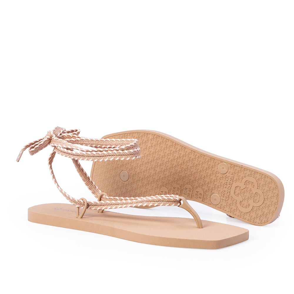 CHINELO DE DEDO INJETADO AMARRA&Ccedil;&Atilde;O SEDA CRU image number 3