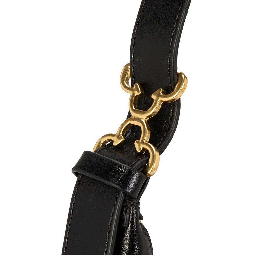 BOLSA SHOULDER BAG COURO PRETA image number 3
