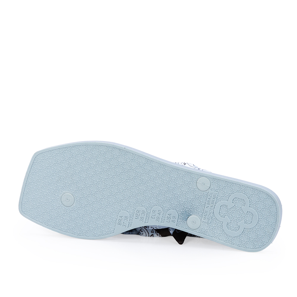 CHINELO DE DEDO LEN&Ccedil;O ESTAMPA PAISLEY AZUL image number 3
