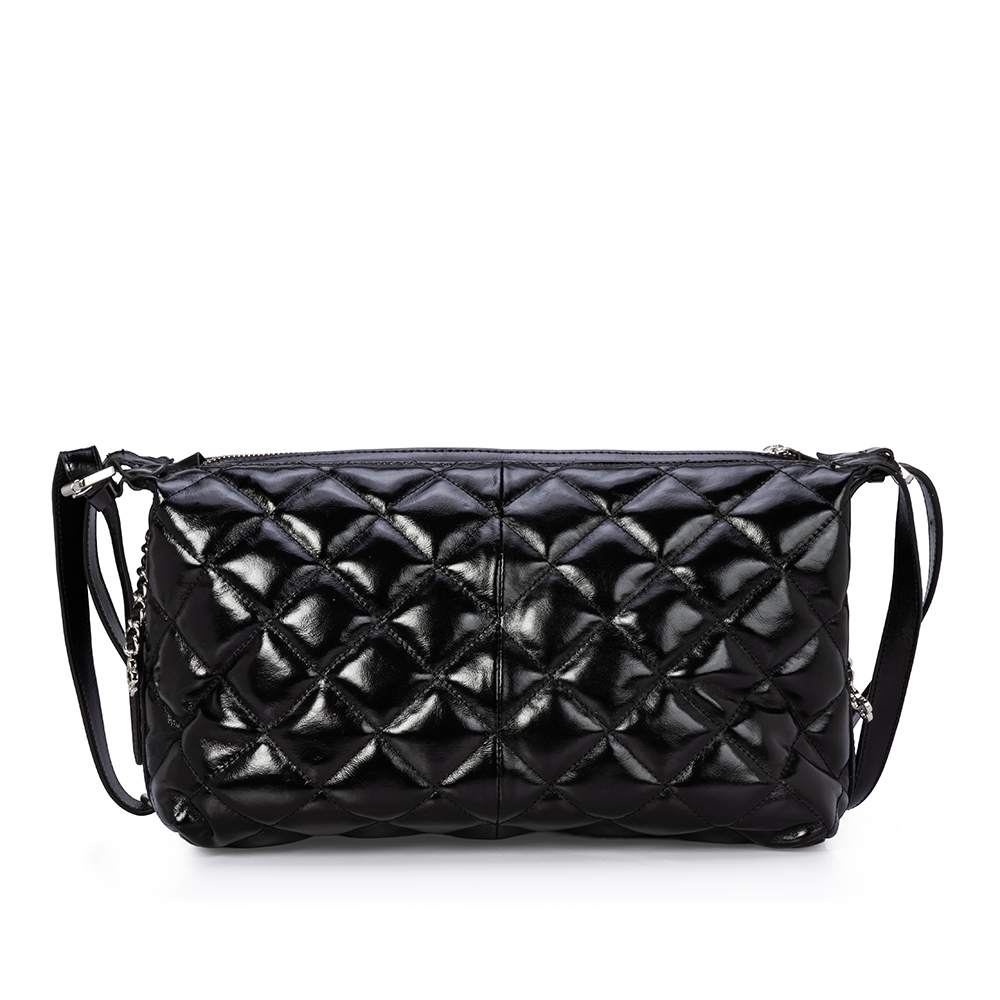 BOLSA SHOULDER BAG COURO PRETA image number 2