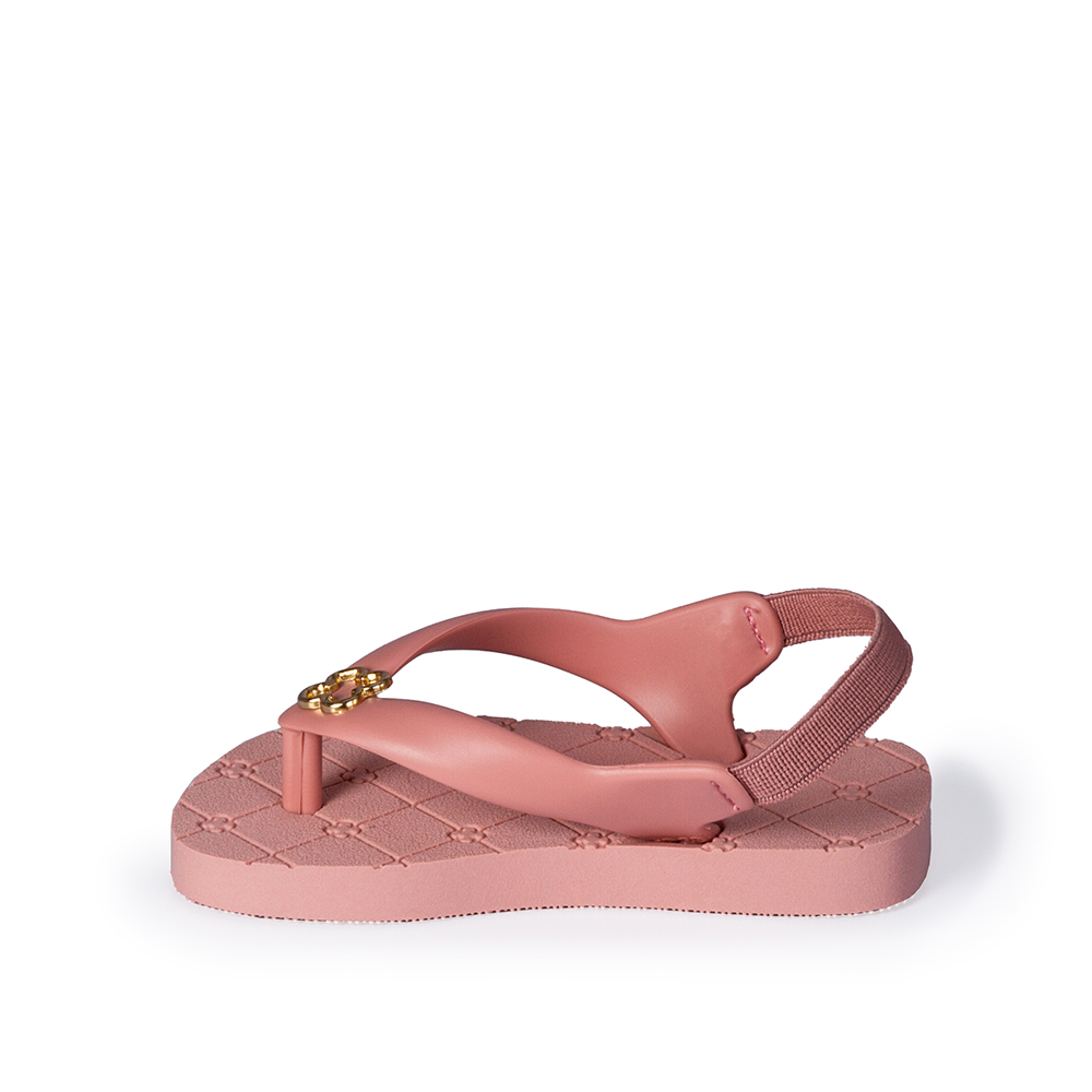 CHINELO BEBÊ ROSÊ MONOGRAMA COM ELÁSTICO image number 2
