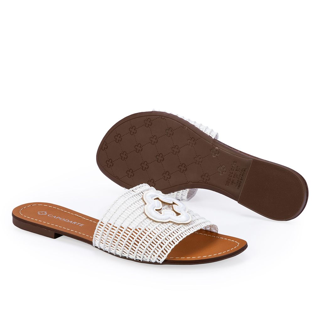 CHINELO SLIDE BRANCO TRAMADO image number 3