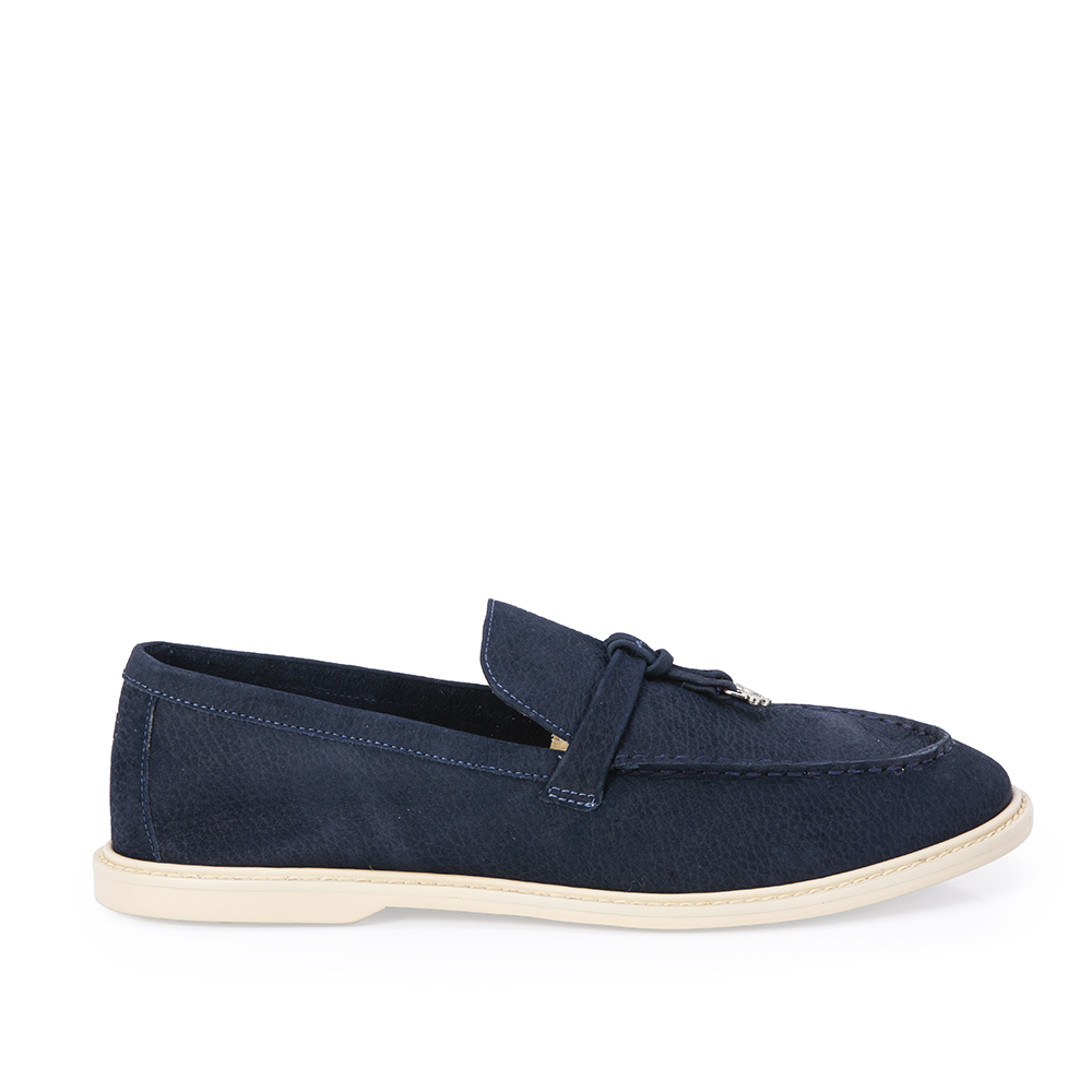 LOAFER MOCASSIM MARINHO AZZURRO COURO NOBUCK image number 0