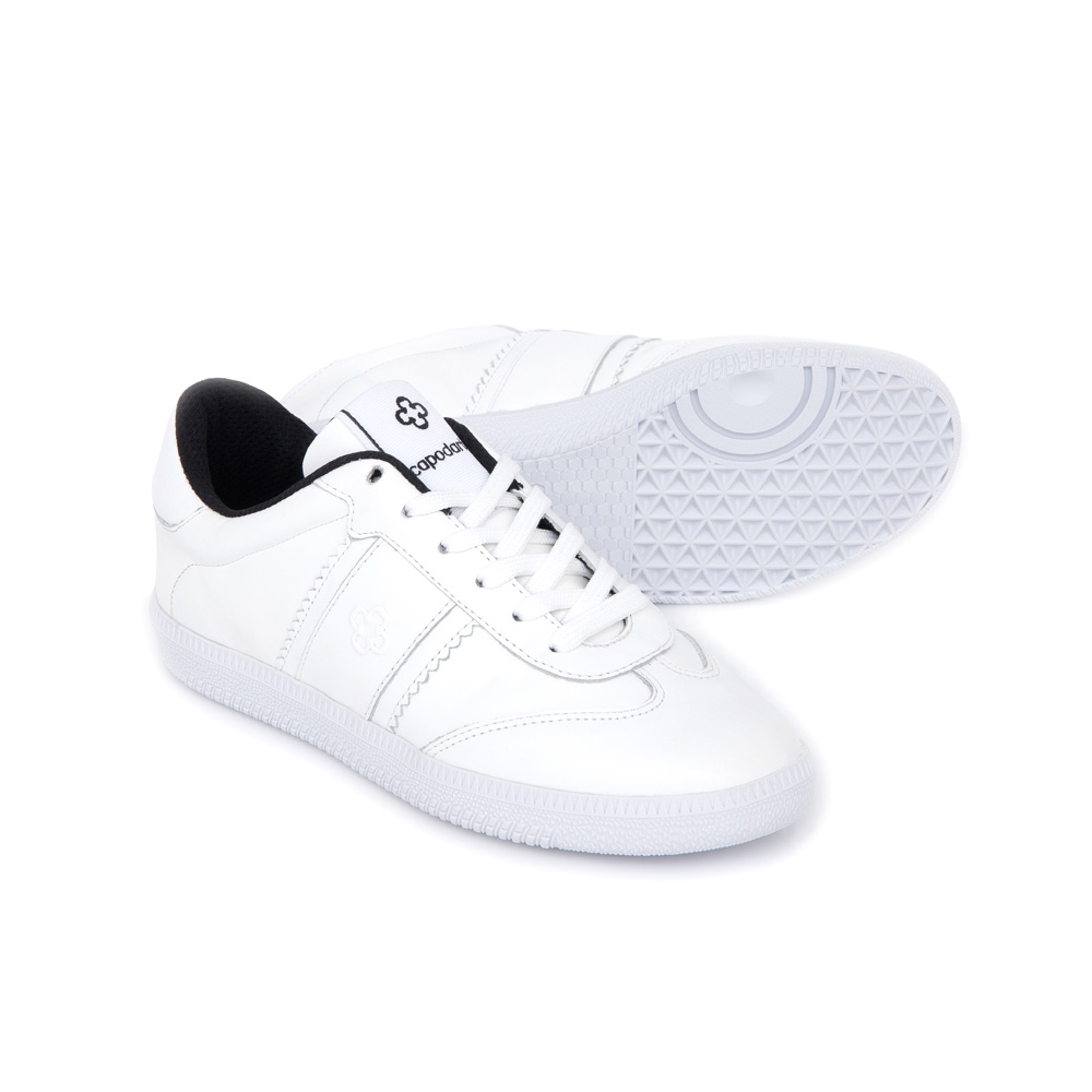 TÊNIS FEMININO DE COURO BRANCO AMARRAÇÃO image number 3