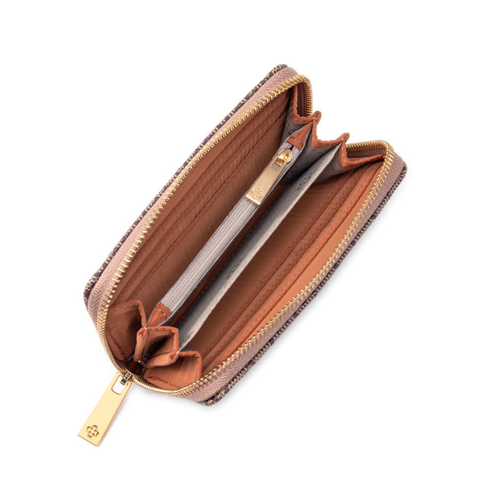 CARTEIRA PEQUENA BEGE MONOGRAMA image number 4