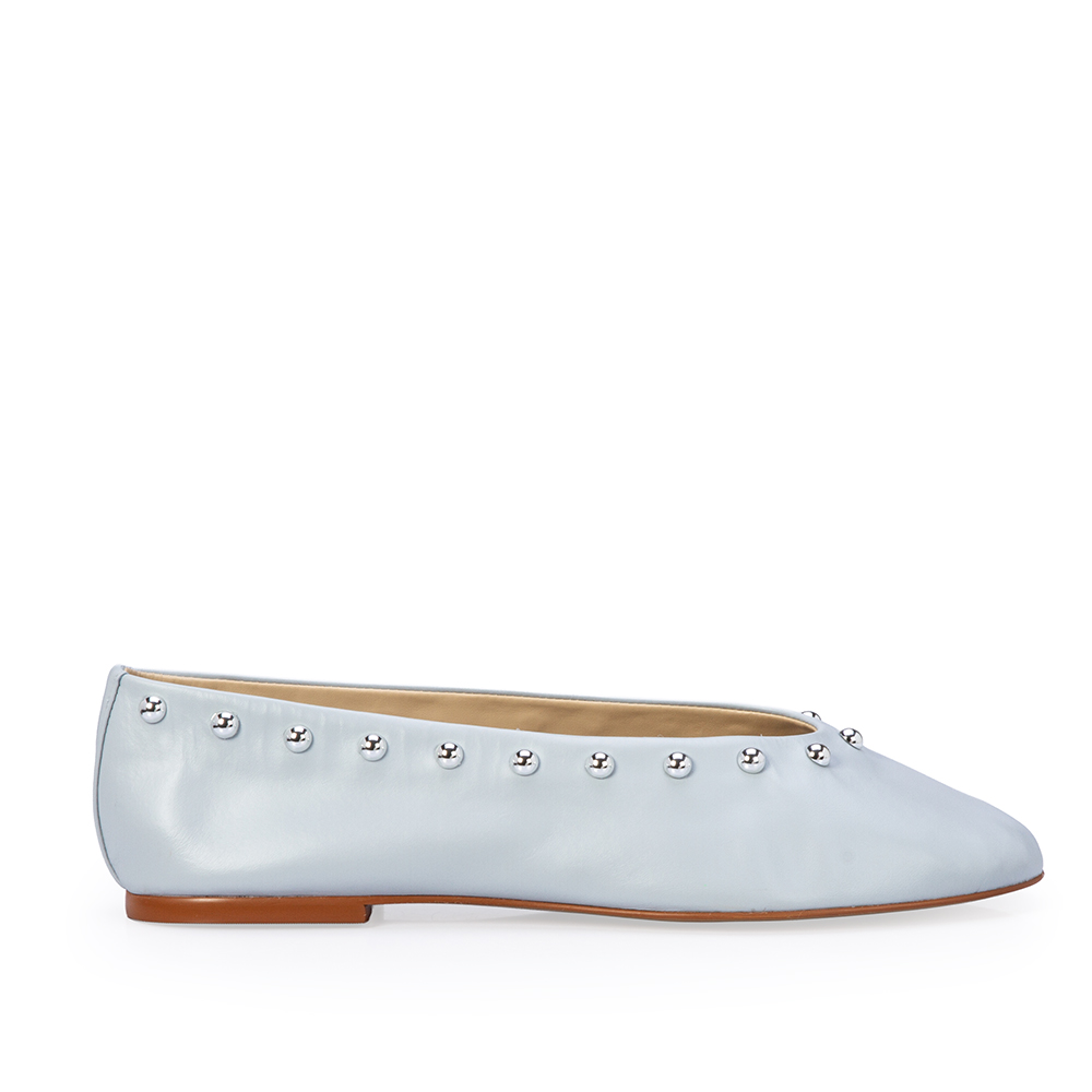 SAPATILHA AZUL TURMALINA BICO REDONDO STUDS image number 0