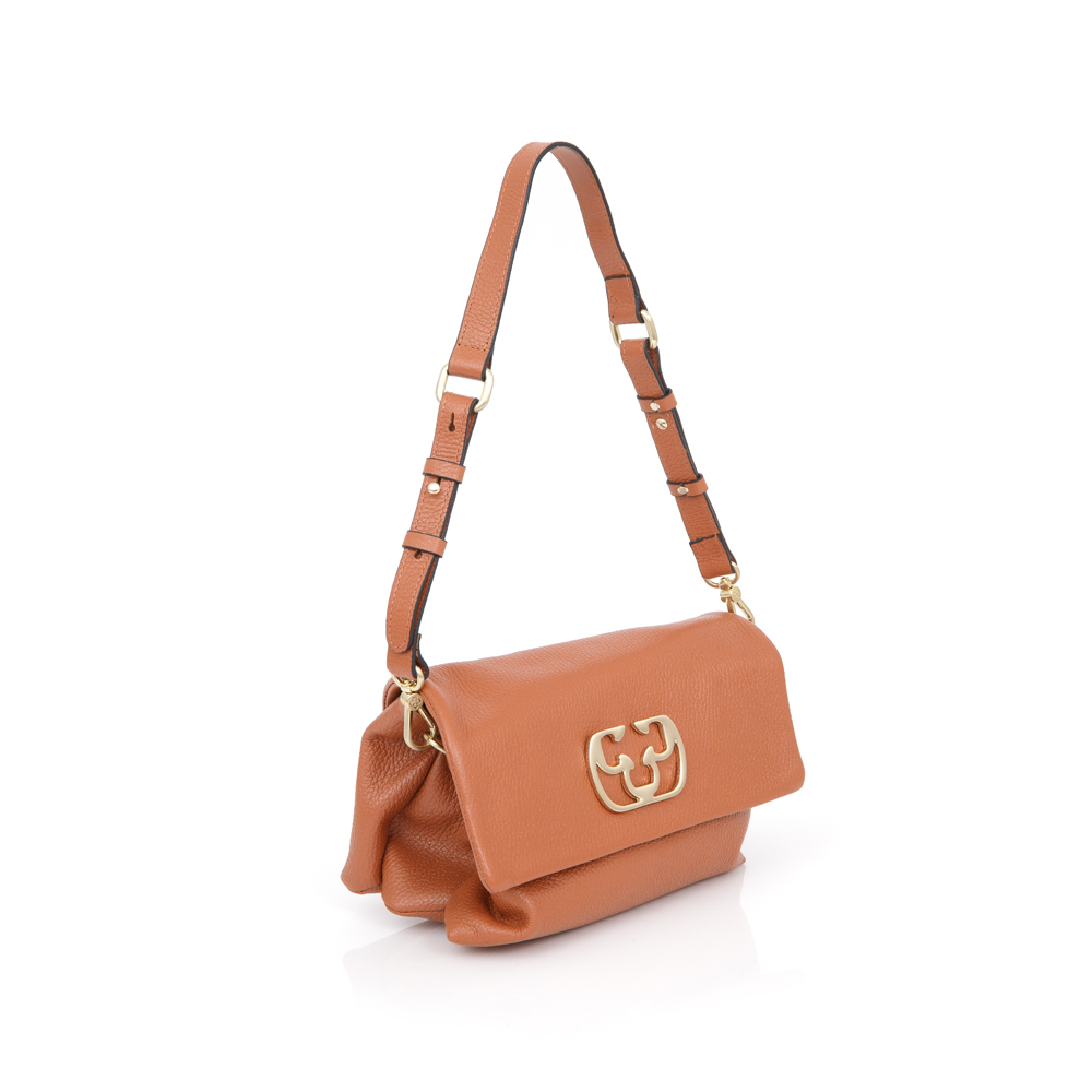 BOLSA CARAMELO DE COURO SHOULDER BAG image number 1