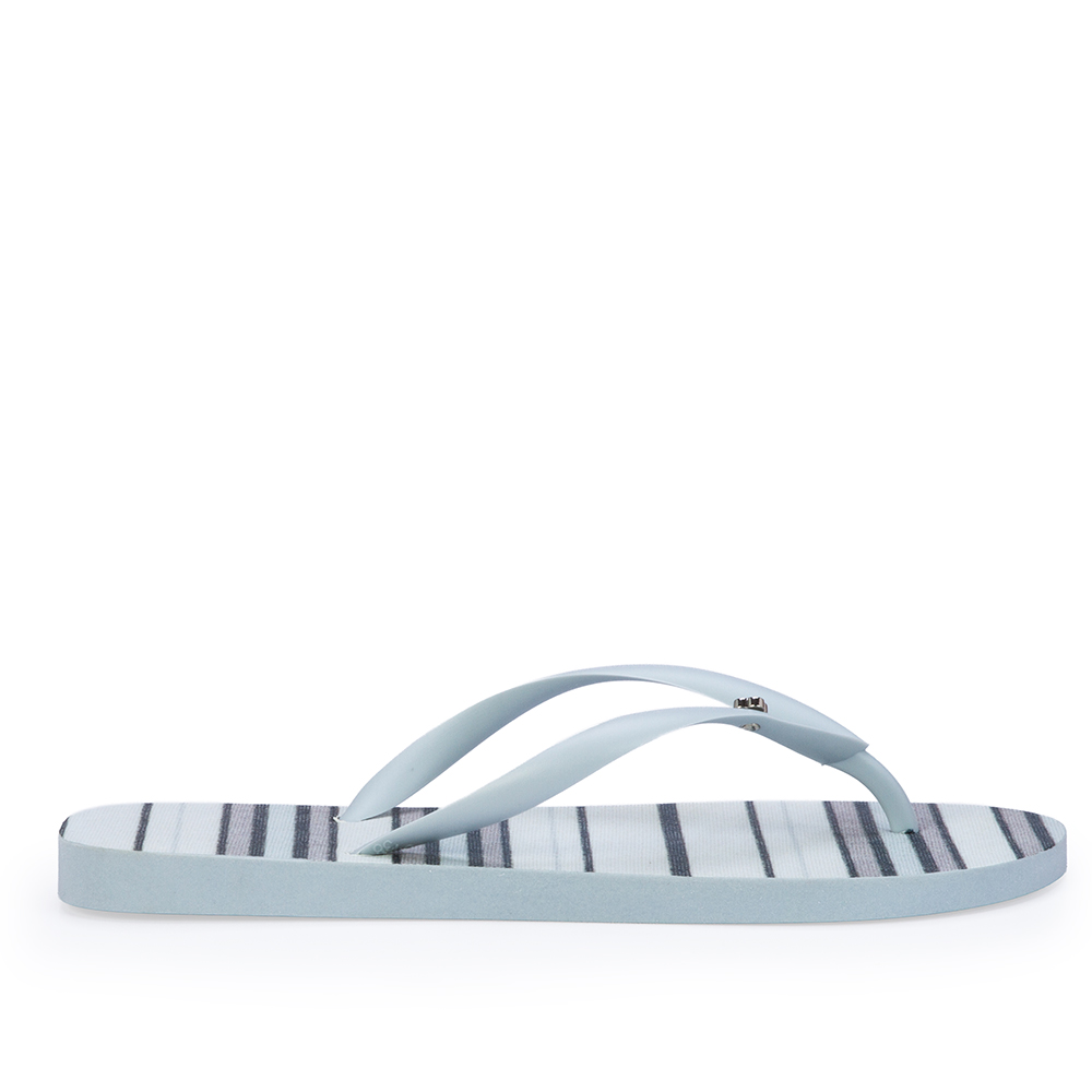 CHINELO DE DEDO AZUL TURMALINA COM LISTRAS image number 0