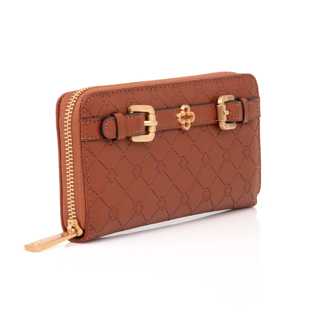 CARTEIRA FEMININA CARAMELO MONOGRAMA image number 1