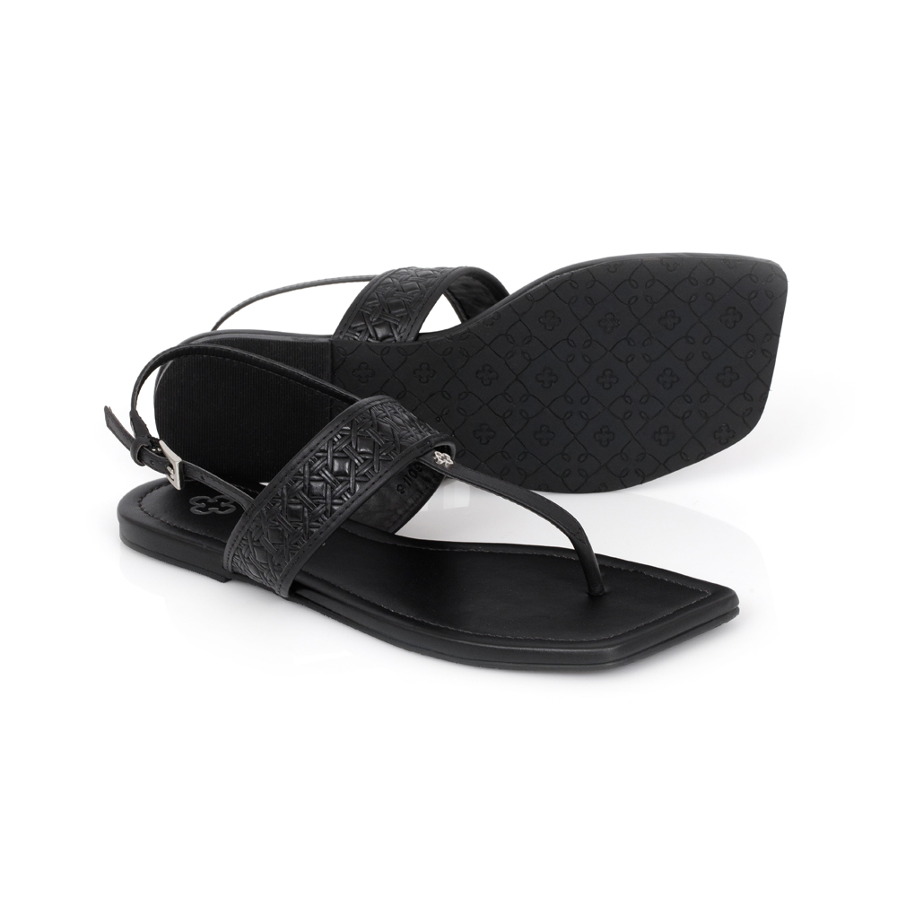 RASTEIRA PRETA COURO CROCHET image number 3