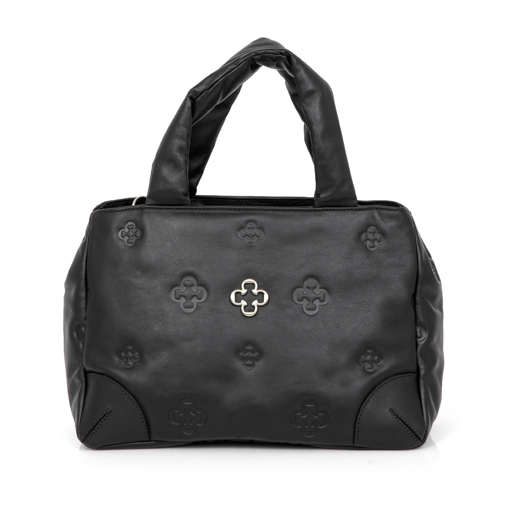 BOLSA DE COURO PRETA TOTE image number 0