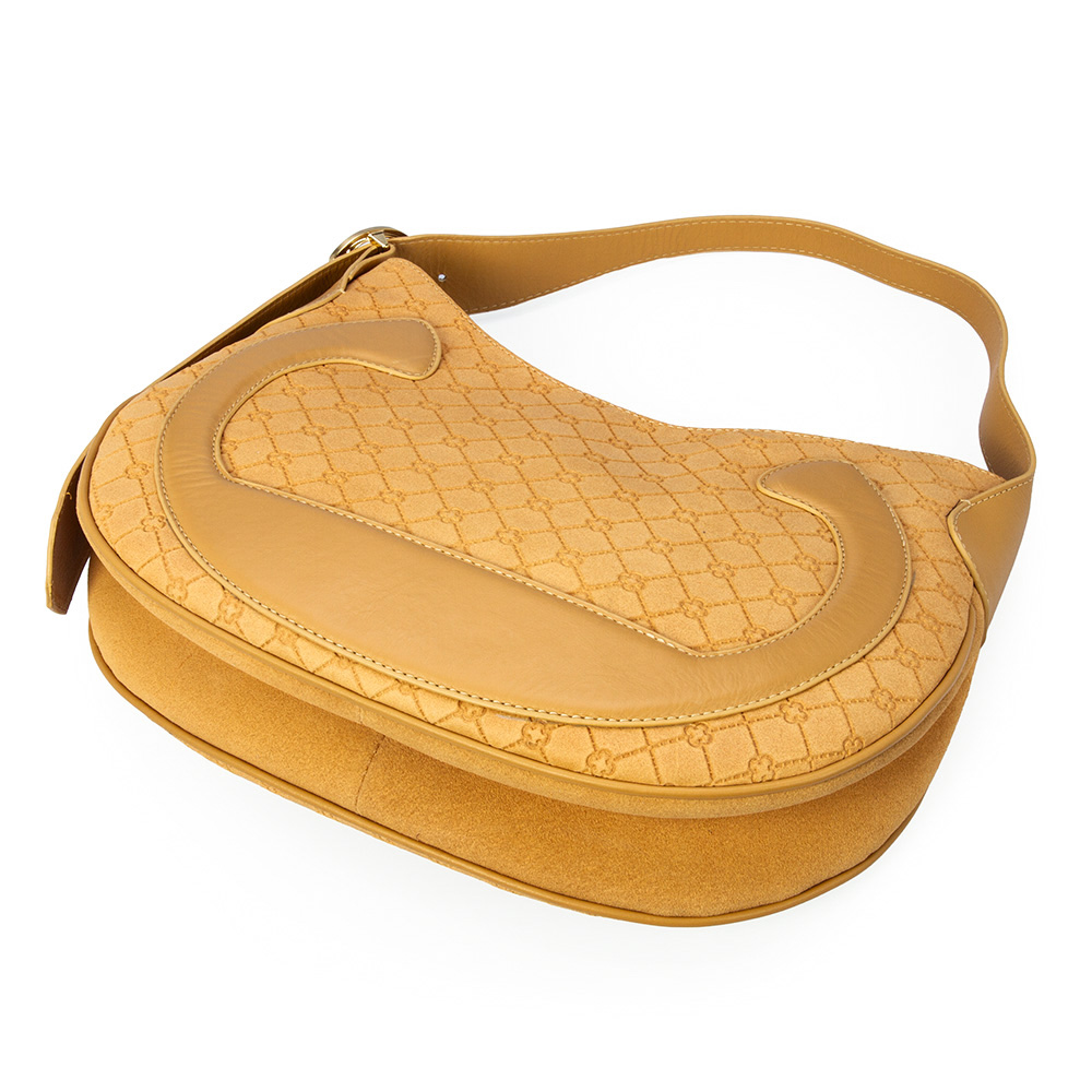 BOLSA M&Eacute;DIA BEGE SAVANA DE COURO SHOULDER BAG image number 3