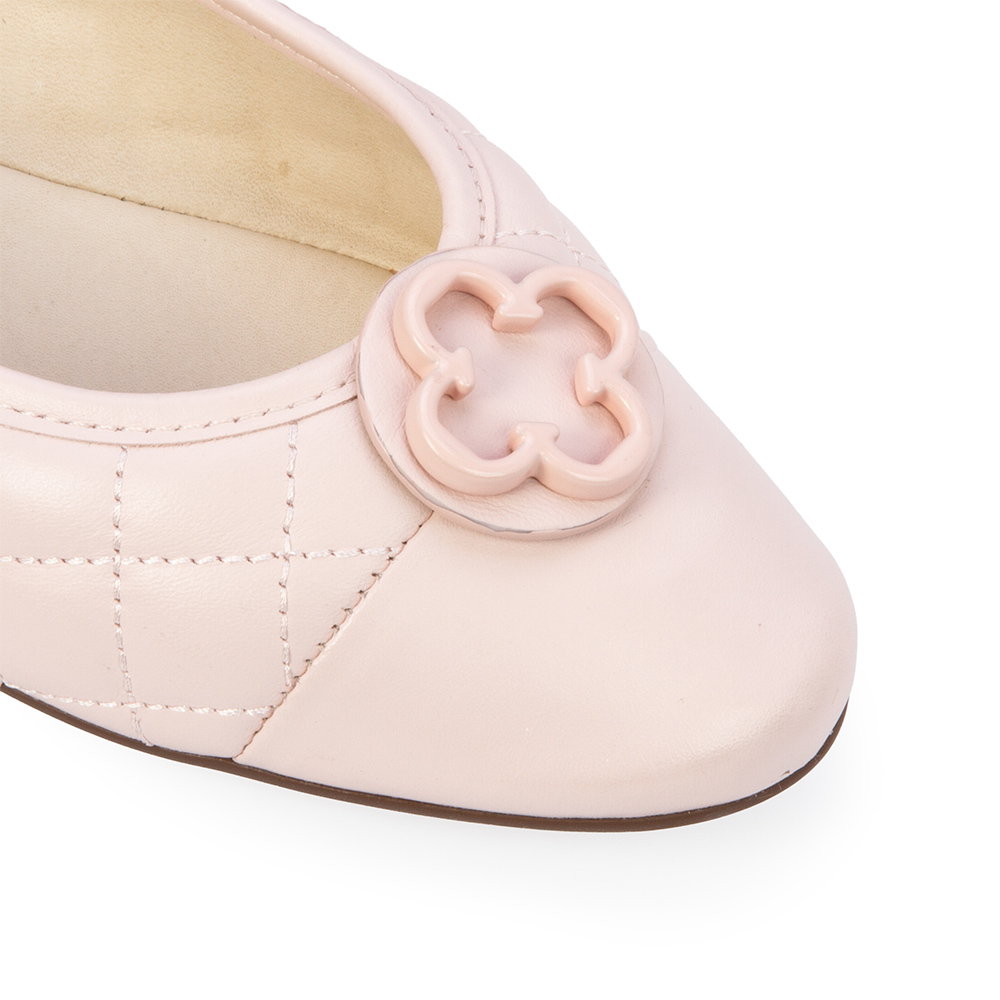 SAPATILHA CATHERINE MODERNIT&Aacute; DE COURO ROSA PE&Ocirc;NIA MATELASS&Ecirc; image number 2