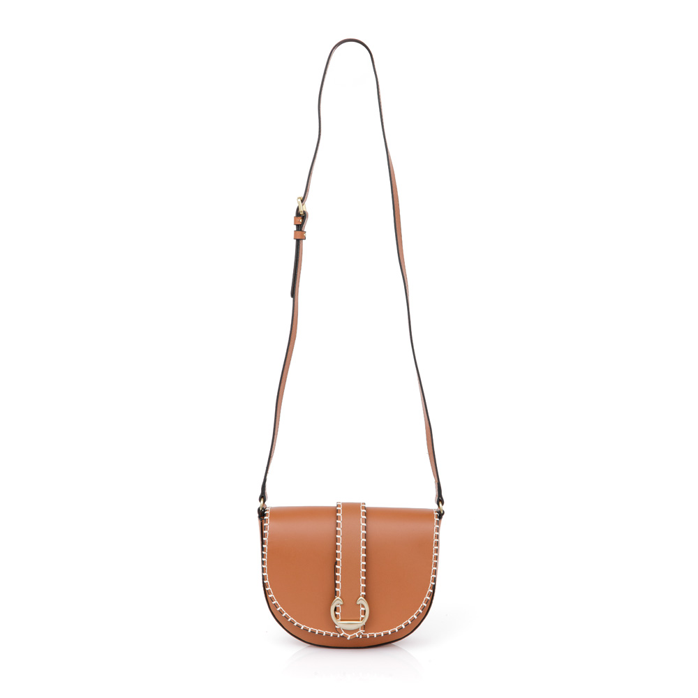 BOLSA TRANSVERSAL COURO CARAMELO image number 3