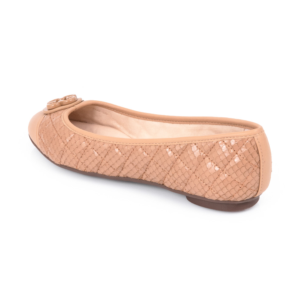 SAPATILHA CATHERINE MODERNITÁ BEGE NATURALE DE COURO MATELASSÊ image number 2