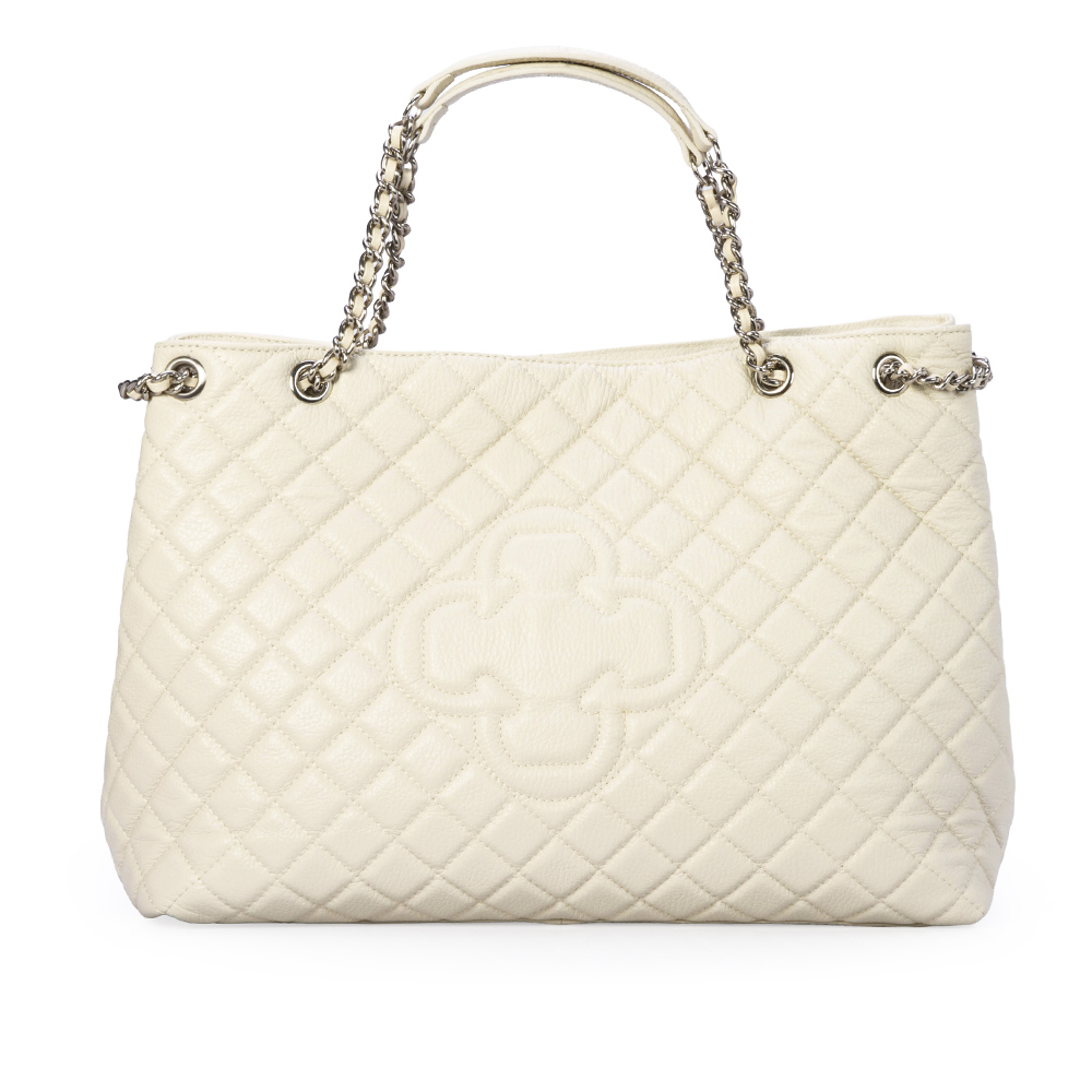 BOLSA BEGE VANILLA DE COURO MATELASSÊ HOBO image number 1