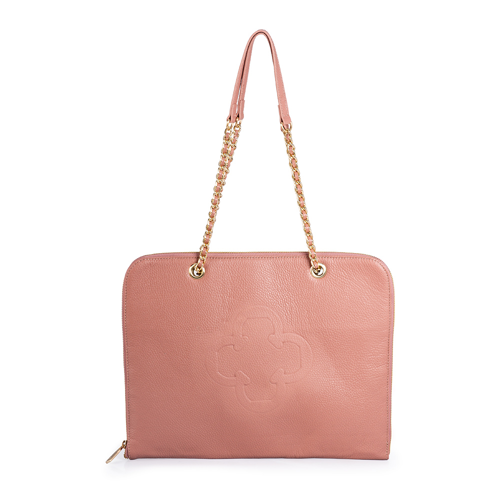 PASTA NOTEBOOK ROSA MALVA DE COURO image number 0