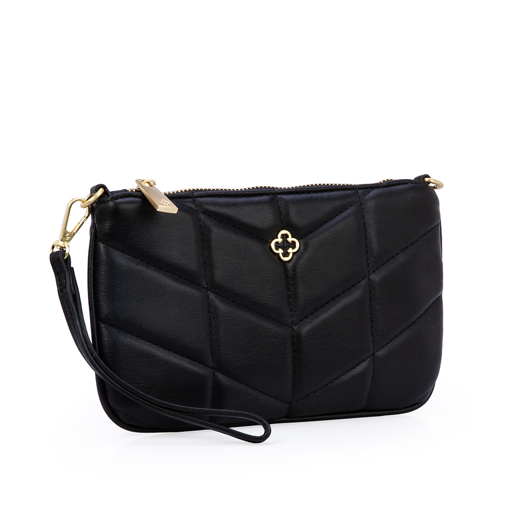 BOLSA PEQUENA AL&Ccedil;A CORRENTE PRETO MATELASS&Ecirc; image number 3