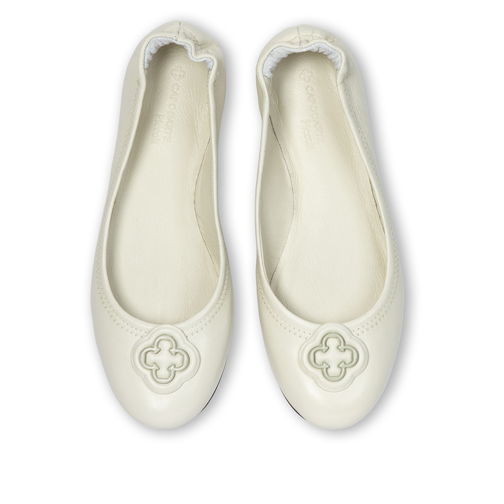 SAPATILHA INFANTIL DE COURO BRANCO DUNA CATHERINE image number 4