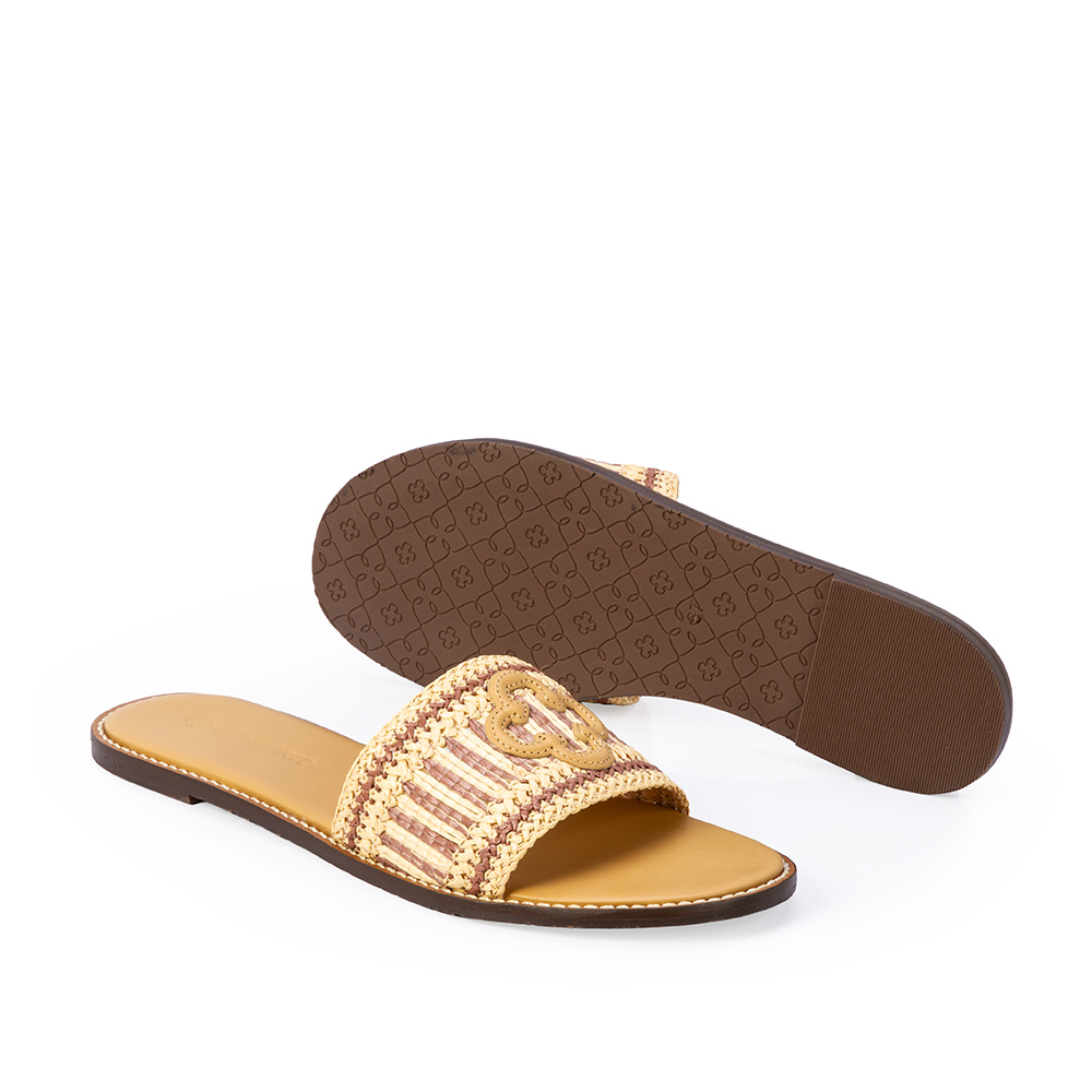 CHINELO SLIDE BEGE SAVANA TRAMADO image number 3