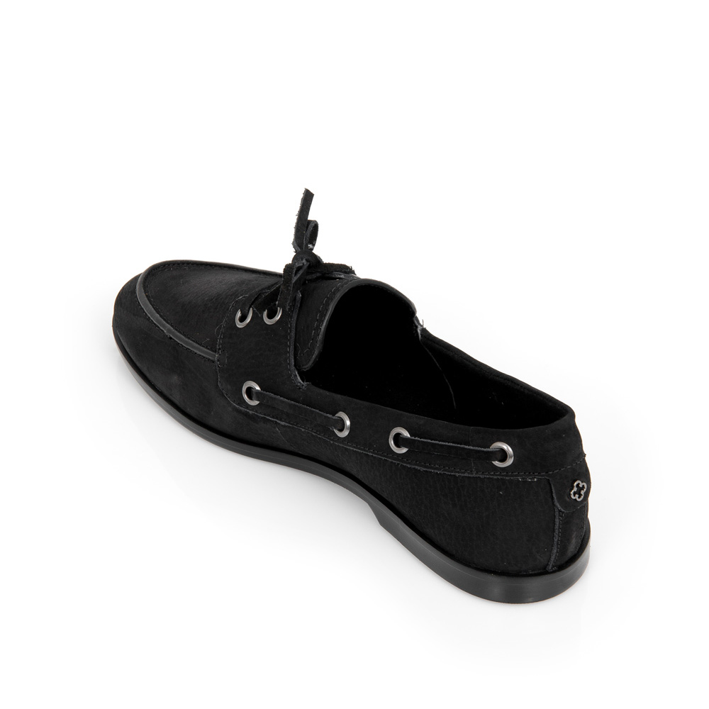 LOAFER MOCASSIM PRETO DE COURO NOBUCK image number 2