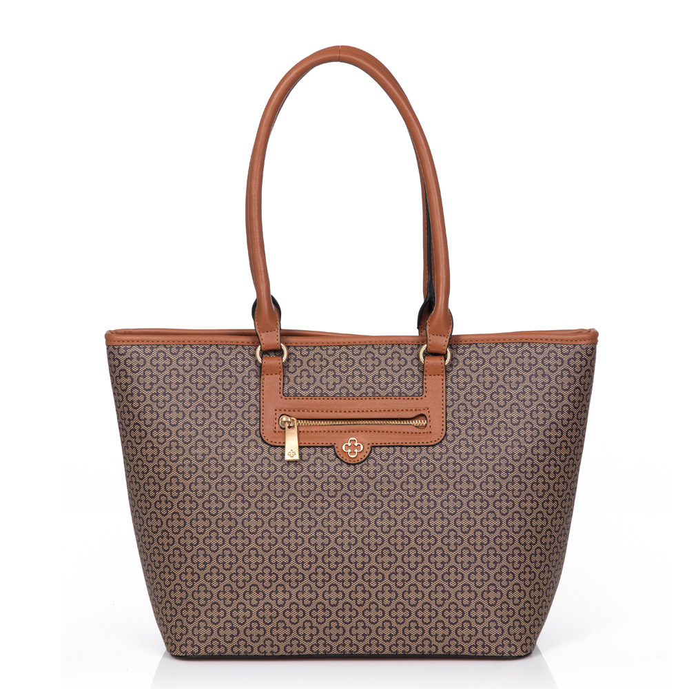BOLSA CARAMELO SHOPPER MONOGRAMA image number 0