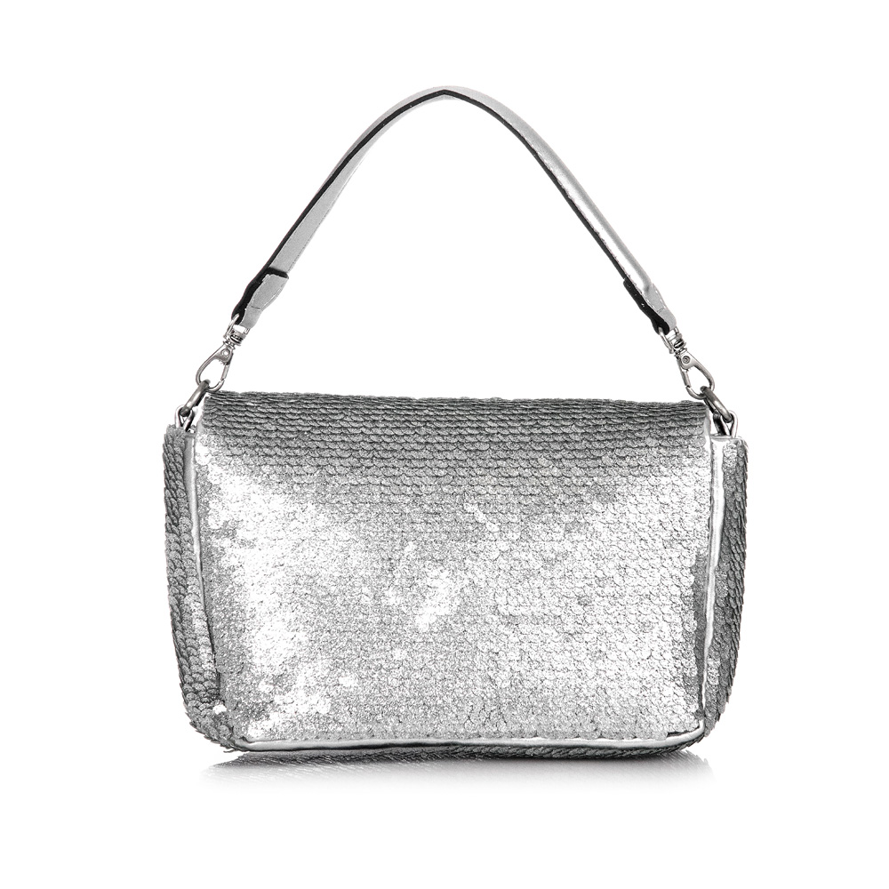 BOLSA PEQUENA PRATA PAETÊ image number 3