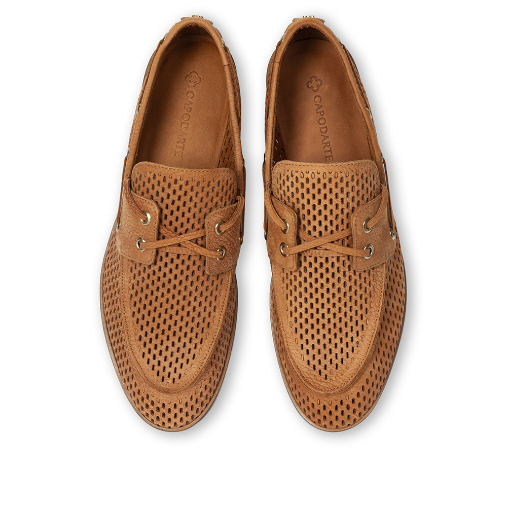 LOAFER MOCASSIM CARAMELO DE COURO NOBUCK image number 4