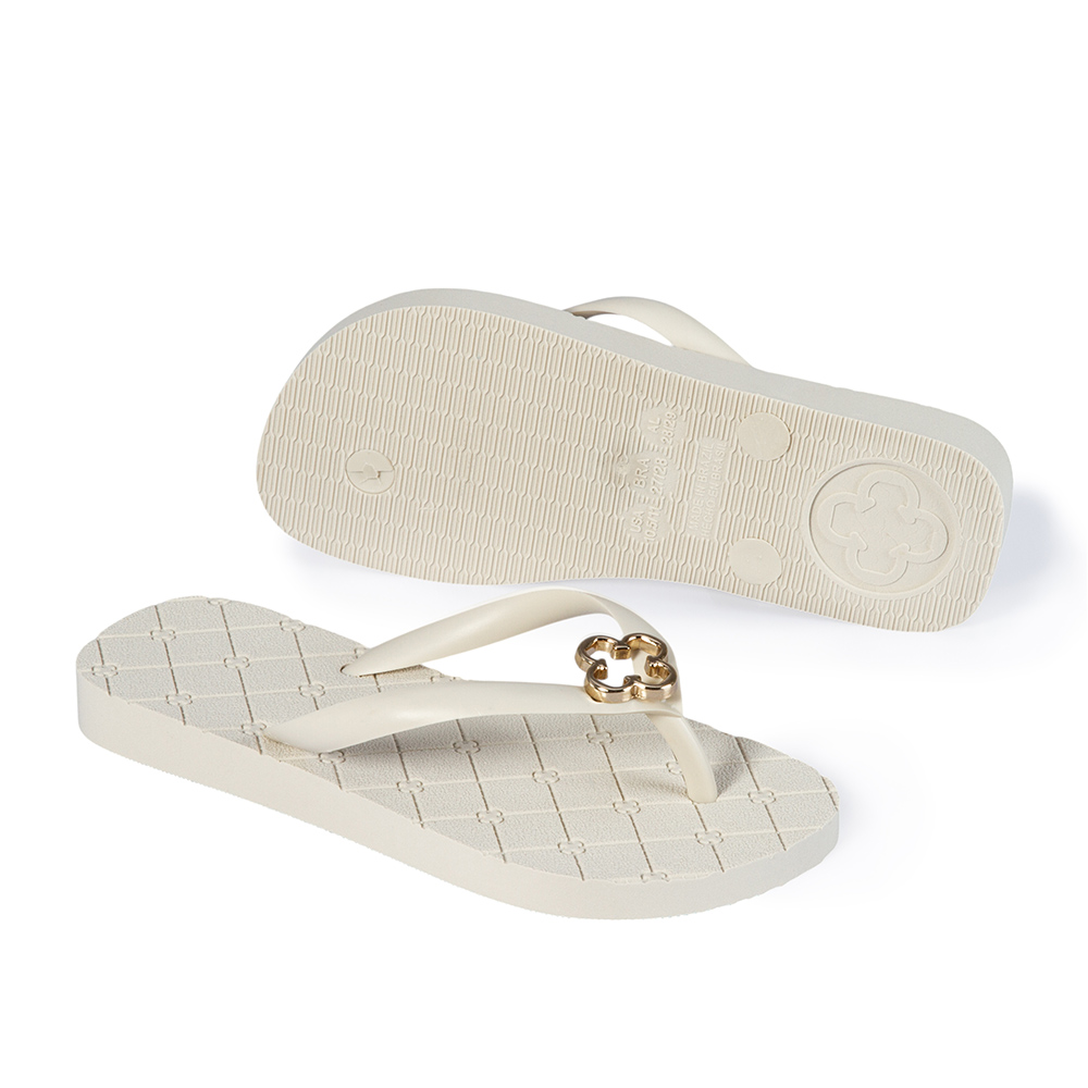 CHINELO INFANTIL BEGE VANILLA MONOGRAMA image number 3