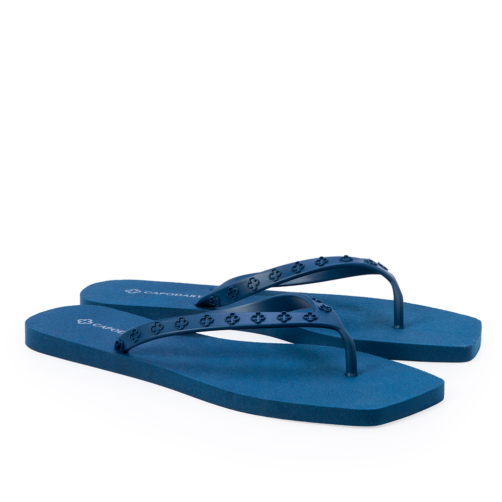 CHINELO DE DEDO TIRAS MONOGRAMA AZUL DENIM image number 1