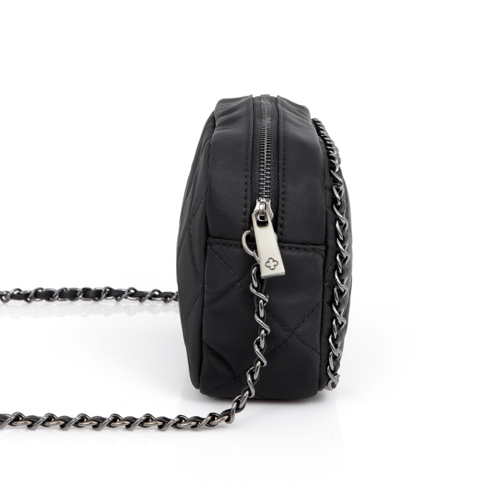 BOLSA SHOULDER BAG PRETA MATELASS&Ecirc; COM AL&Ccedil;A CORRENTE image number 1