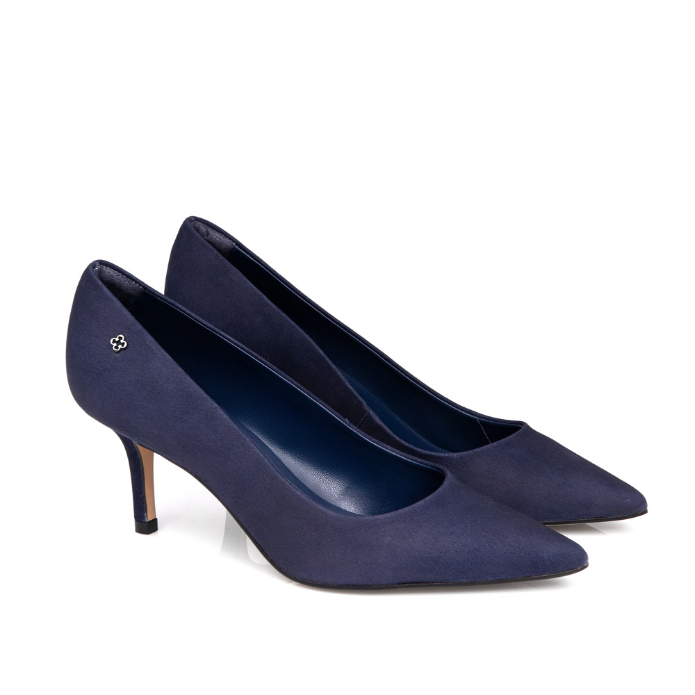 SCARPIN SALTO FINO MARINHO AZZURRO NOBUCK image number 1