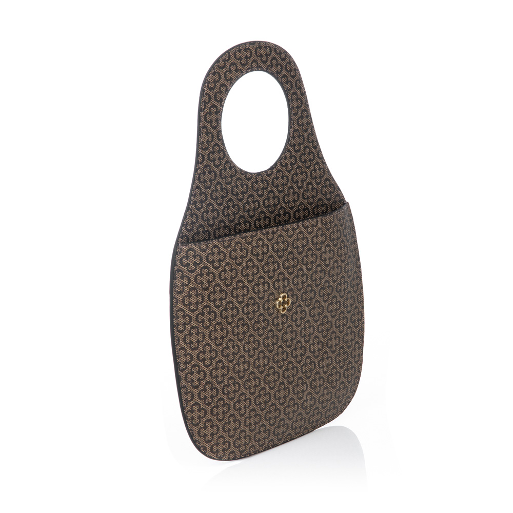 PORTA LIXO PARA CARRO BEGE MONOGRAMA image number 1