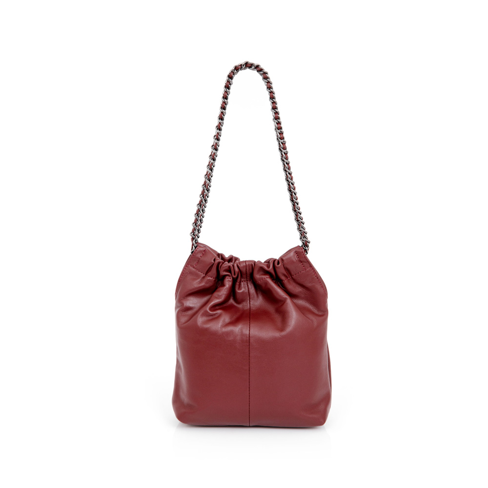 BOLSA BORD&Ocirc; COURO AL&Ccedil;A CORRENTE HOBO image number 2