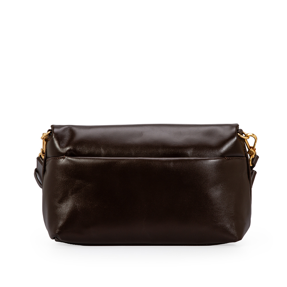 BOLSA SHOULDER BAG COURO CACAO image number 2