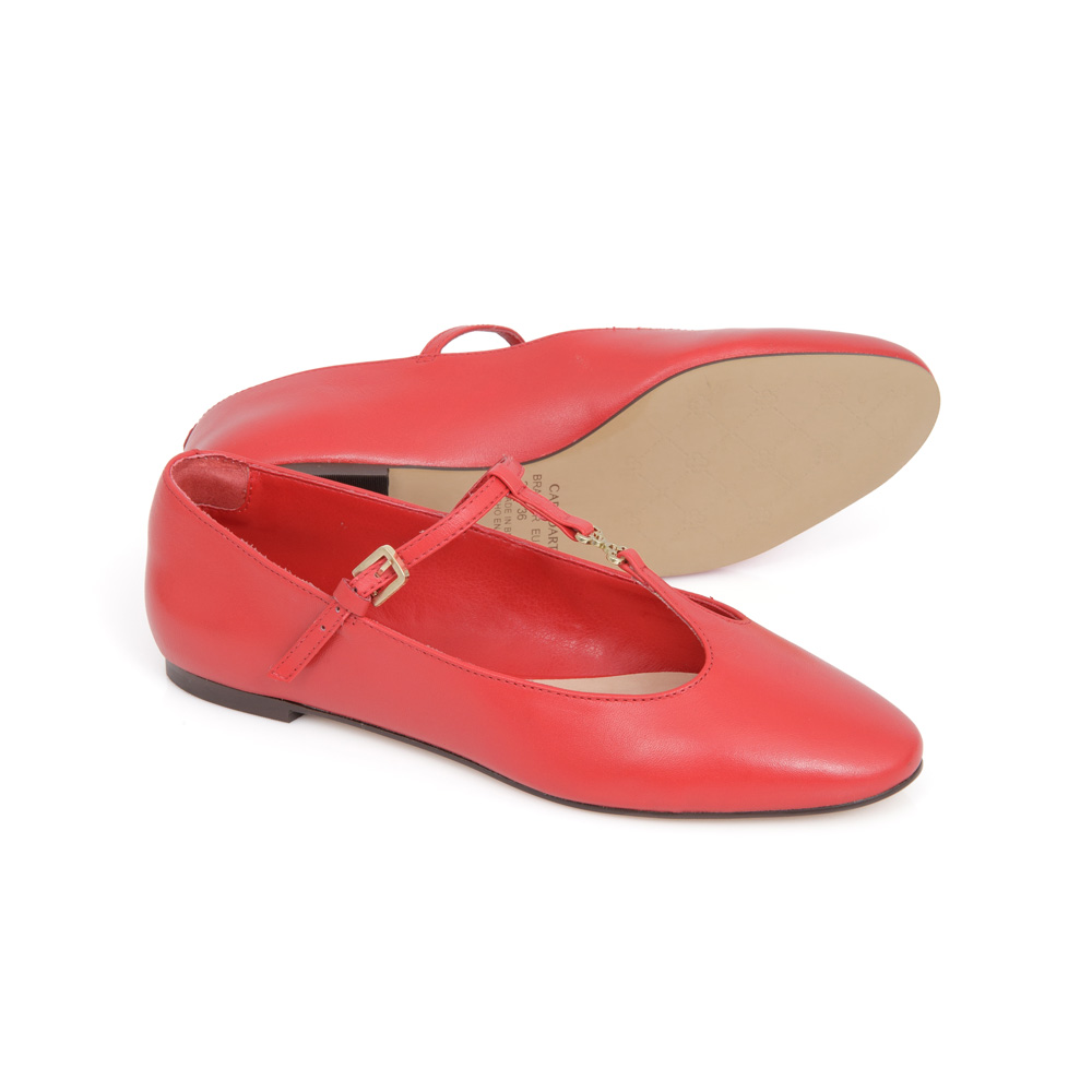SAPATILHA COURO VERMELHA RUBI image number 3