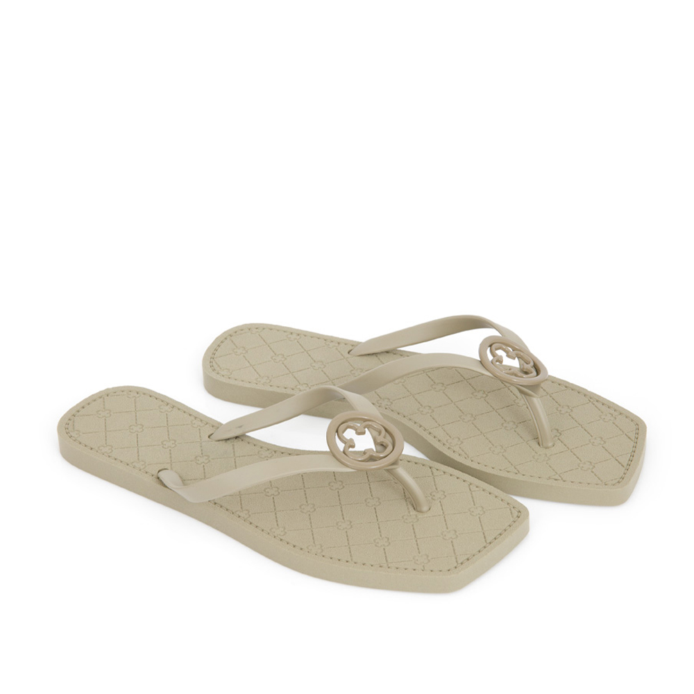 CHINELO DE DEDO VERDE ALBERO BICO QUADRADO MONOGRAMA image number 1