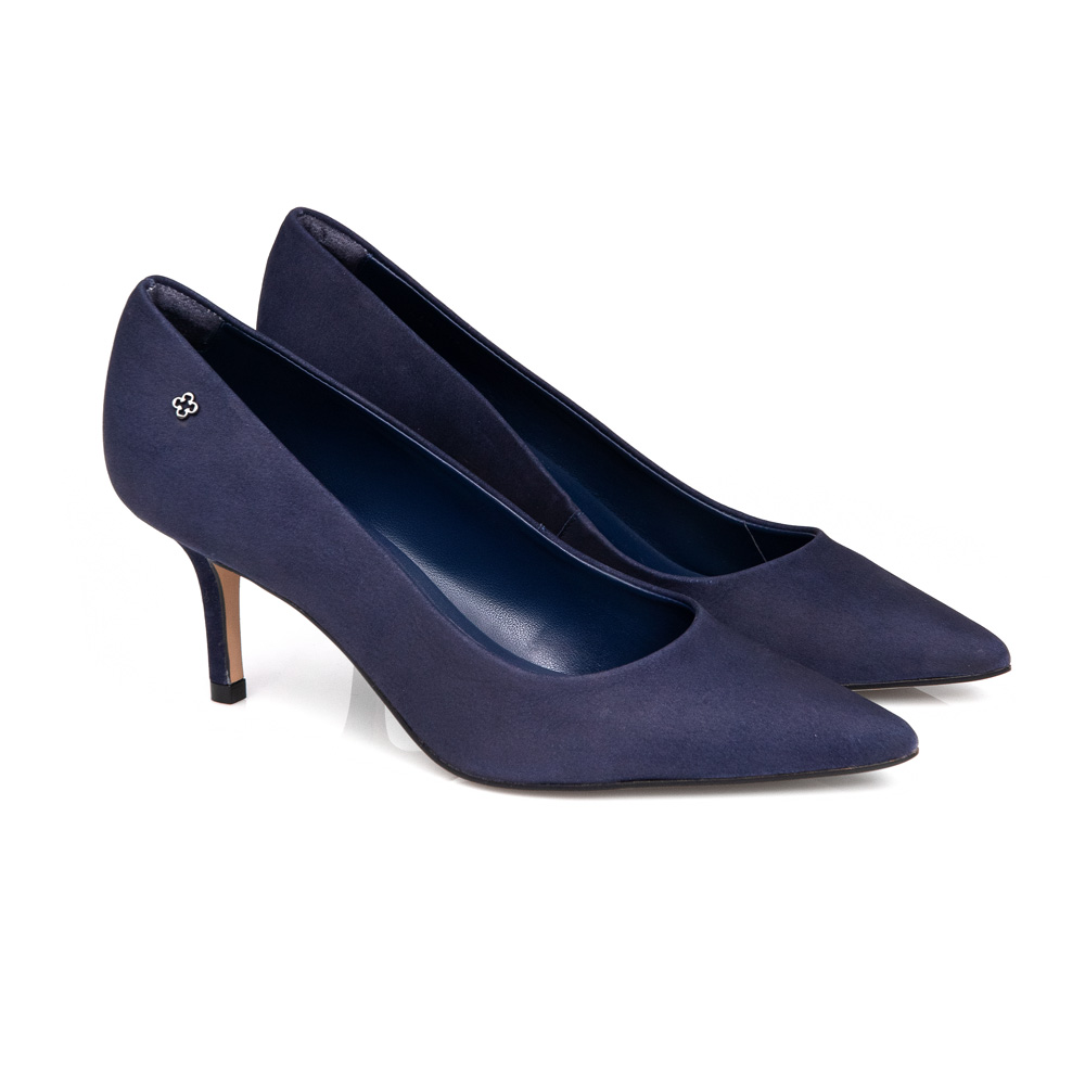 SCARPIN SALTO FINO MARINHO AZZURRO NOBUCK image number 1