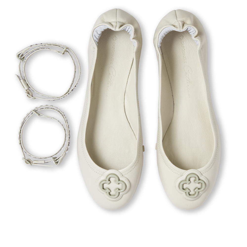 SAPATILHA CATHERINE DE COURO BRANCO DUNA image number 4