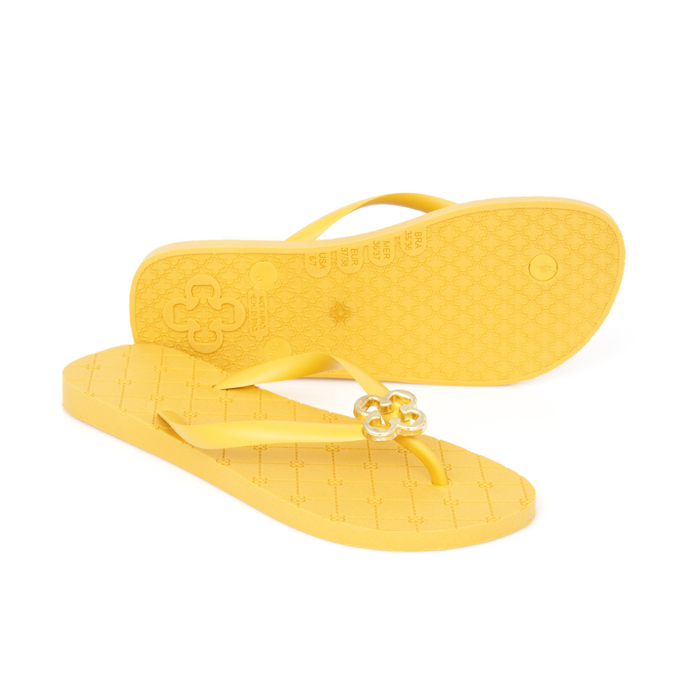 CHINELO DE DEDO MONOGRAMA AMARELO DAMASCO image number 3