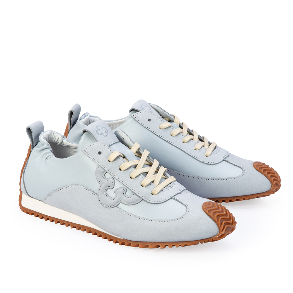 T&Ecirc;NIS SNEAKERS FEMININO AZUL TURMALINA COURO AMARRA&Ccedil;&Atilde;O image number 1