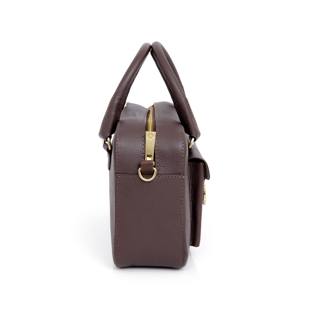 BOLSA TOTE MARROM DE COURO image number 1