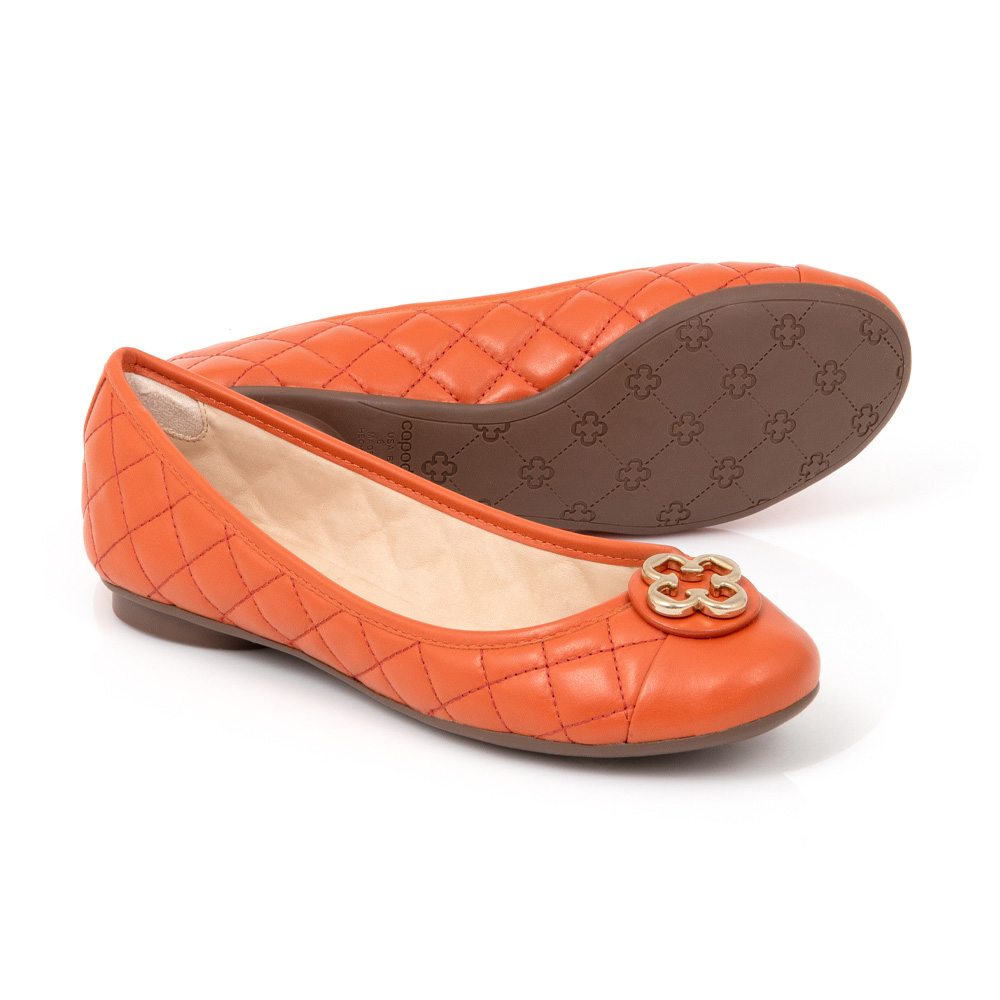 SAPATILHA CATHERINE LARANJA PÁPRICA COURO MATELASSÊ image number 3