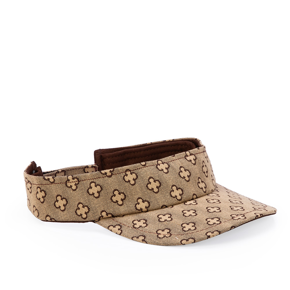 KIT CHINELO DE DEDO MARROM  + VISEIRA MONOGRAMA image number 4