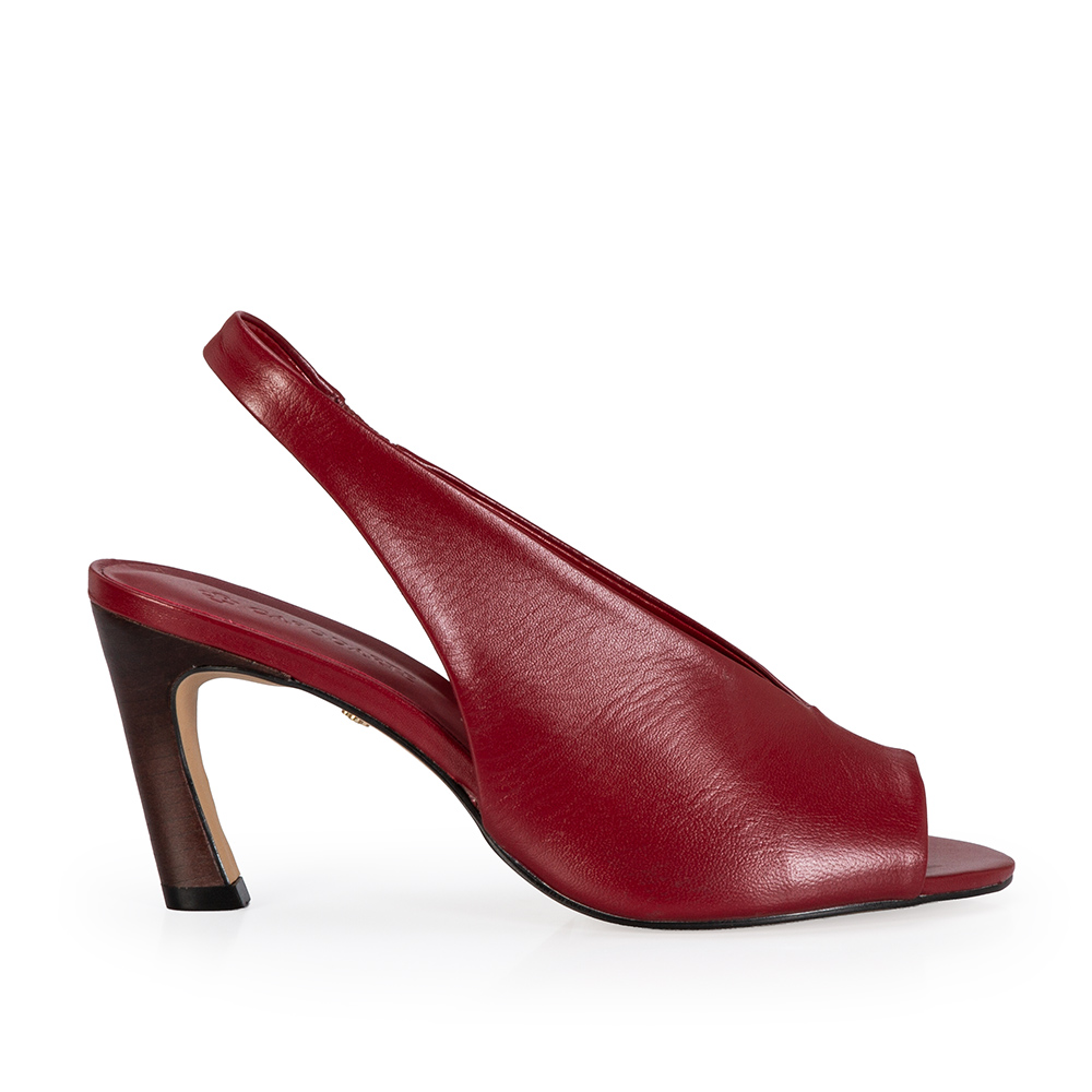 SAND&Aacute;LIA SLINGBACK VERMELHA COURO SALTO ALTO image number 0