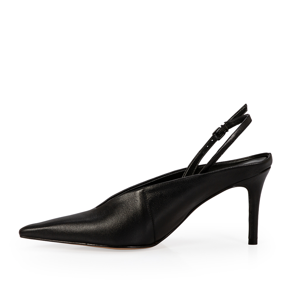SCARPIN SLINGBACK COURO PRETO image number 2